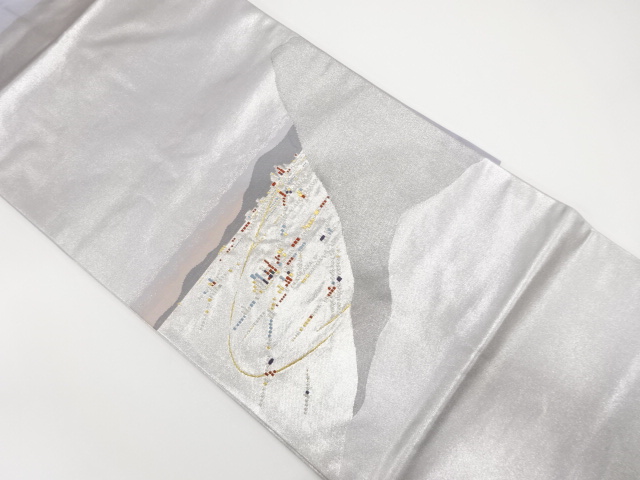 夜景模様織り出し　名古屋帯